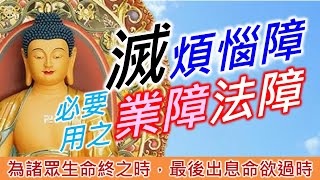 必要時用之，能滅煩惱障、業障、法障《眼降伏勝師子安庠步水頻申吼陀羅尼》。健康零成本。Healthy Free。コストゼロで健康に。비용 없이 건강하게。