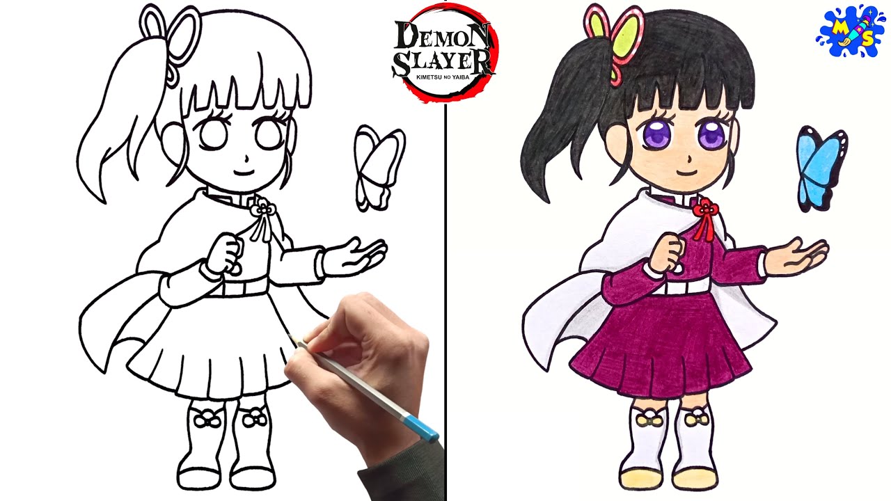 Anime Drawing Kanao Tsuyuri || How To Draw Kanao From Demon Slayer Easy ...