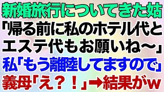 【スカッとする話】新婚旅行についてきた姑「帰る前に私のホテル代とエステ代もお願いね」私「もう離陸してますので」義母「え？！」→結果がｗ【修羅場】