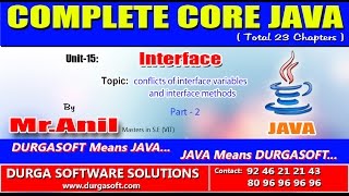 Core Java || Interface || conflicts of interface variables and interface methods Part - 2
