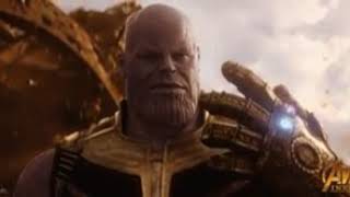 "Avengers: Infinity War" Thanos Infinity Gauntlet Scene