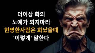 더이상 화의 노예가 되지마라 | 현명한사람은 화났을때 '이렇게' 말한다 | 감정을 다스리는 대화법 5가지 | 화다스리기 | 공자| 정약용 | 지혜 | 명언 | 조언|  삶의 철학