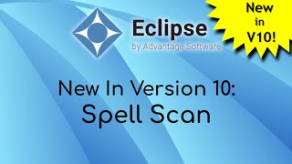 New in Eclipse Version 10 - Spell Scan