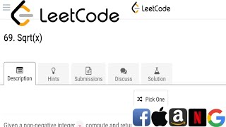 Sqrt(x) | Leetcode 69 | Java | Binary Search | leetcode 69 | #leetcode | leetcode solutions