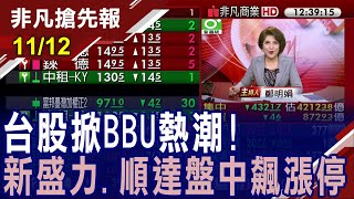 【台股掀BBU熱潮! 新盛力.順達盤中飆漲停】20241112 (鄭明娟×李蜀芳) ‪‪‪‪@ustvhotstock‬