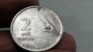 India 2 Rupees 2009 Noida Mints Value USD 130