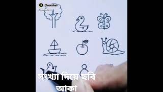 Draw pictures with numbers  সংখ্যা দিয়ে ছবি আঁকা