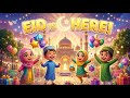 Eid Celebration Song Without Music🌙 | Eid Is Here Nasheed | Beautiful Islamic Song For Kids🤍