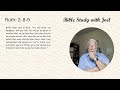 Bible Study with Joel ruth 2