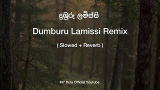 Dumburu Lamissi Remix ( slowed \u0026 Reverb ) Full Song