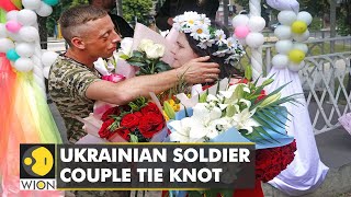 Ukrainian soldier couple tie knot: Brigade Chaplain gives his blessings | World English News | WION