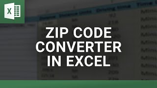 Zip Code Converter in Excel