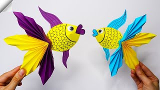 Cute FISH | DIY Moving Paper FISH | Easy Paper Crafts