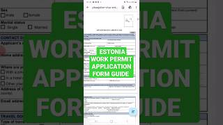 How to Apply for Estonia Work Permit Visa in 2023? #estoniaworkpermit #shorts #yourvisamate