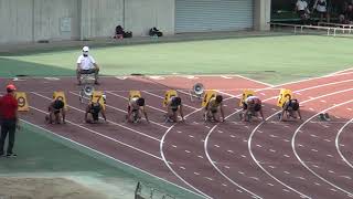 2020.08.02 岡山市総体 男子100ｍ 決勝