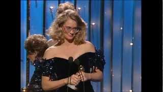 Cybill Shepherd Wins Golden Globe Award 1986