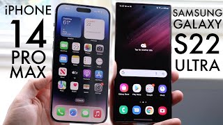 iPhone 14 Pro Max Vs Samsung Galaxy S22 Ultra! (Comparison) (Review)