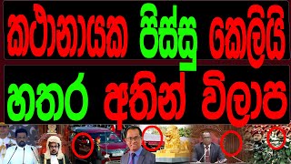 කථානායක පිස්සු කෙළියි  හතර අතින් විලාප.