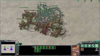 Starcraft 2 - 10 Ultralisk VS 100 Marines!