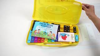 MINIARTIS Glockenspiel Xylophone 25 Note Colorful Metal Keys | Xylophone for Kids