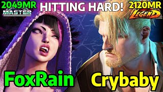 👶STREET FIGHTER 6 ➥ FoxRain (JURI ジュリ) VS. Crybaby (GUILE ガイル)  LEGEND/MASTER RANKS 👶