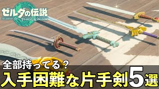 超レアな片手剣TOP５！入手困難な武器の入手方法まとめ【ゼルダの伝説ティアーズオブザキングダム】