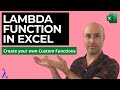LAMBDA Function in Excel (CUSTOM Excel Formulas 😮)