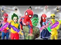 What If 5 SPIDER-MAN & JOKER in 1 HOUSE? Rescue KID SPIDER MAN From Joker ( Action Real Life)