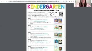 How to Use the Kindergarten Resources