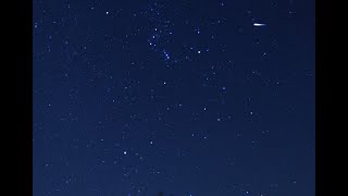 オリオン座をカメラ3回移動で朝まで追いかけました　流れ星2個発見です　夕暮れ～星空～夜明けタイムラプス 2021 01 31～02 01