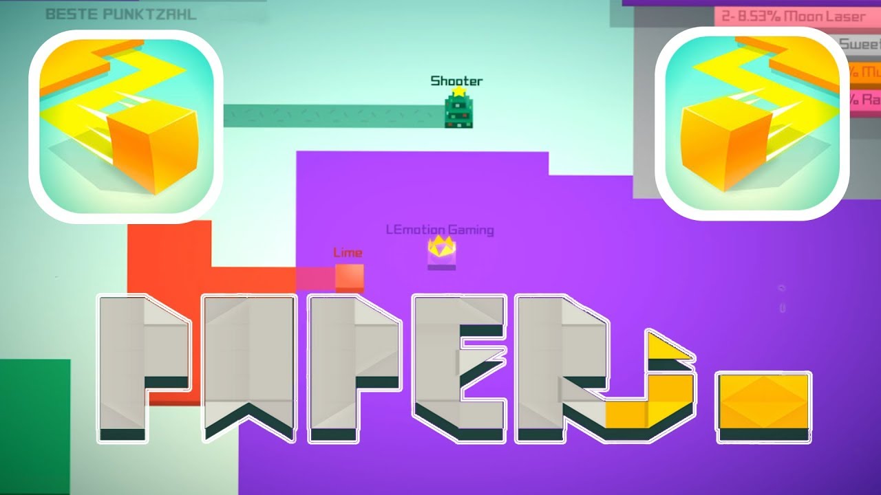 PAPER.IO GAMEPLAY AND FIRST HIGHSCORE - YouTube