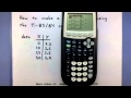 Pre-Calculus - How to make a scatter plot using the TI-83/84 calculator