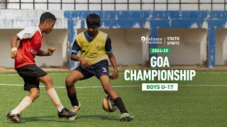 Rosary High School vs St Xaviers HSS | Boys U-17 | Goa Championship | RFYS