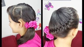 Diagonal Fishtail Braid | Easy Hairstyles | Braids