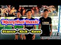 Muaythai Basic for stance/kick /knee#sitjaophomuaythai#tecnic#ค่ายมวย#สอนมวย