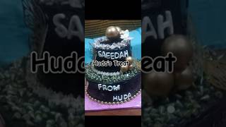 #simple #two tier #cake #easy #choclate #chocochipscake #balls and butterfly deco/hbd saeedah/