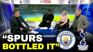 Man City 4 - 2 Spurs | Jamie Carragher, Micah Richards & Pep Guardiola post match reaction 💭