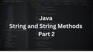 Java | String and String Methods | Part2 | Java Programming Tutorial
