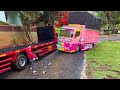 RC Truck Terjebak Di Jalan Yang Sempit Untuk Dua Jalur 🔥 Sopir Miniatur truk🔥