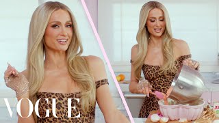 Paris Hilton Bakes a Strawberry Cake | Vogue