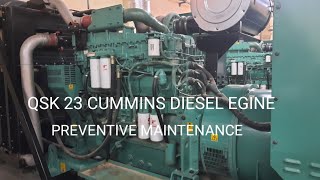 QSK 23 Cummins Diesel Engine 800kw,  Preventive Maintenance