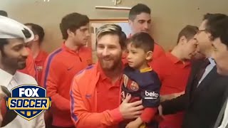 Huge Leo Messi fan finally meets his hero | FOX SOCCER