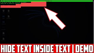 Hiding Text Inside A Text | Steganography Demo