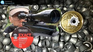 bartoli358 \u0026  Crosman 1322  5.5mm PCA \u0026 Śrut JSB Exact Jumbo 5.5mm