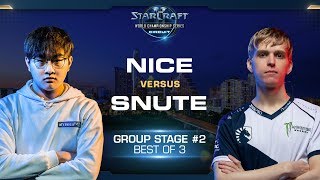 Nice vs Snute PvZ - Group E Stage 2 - WCS Austin 2018 - StarCraft II