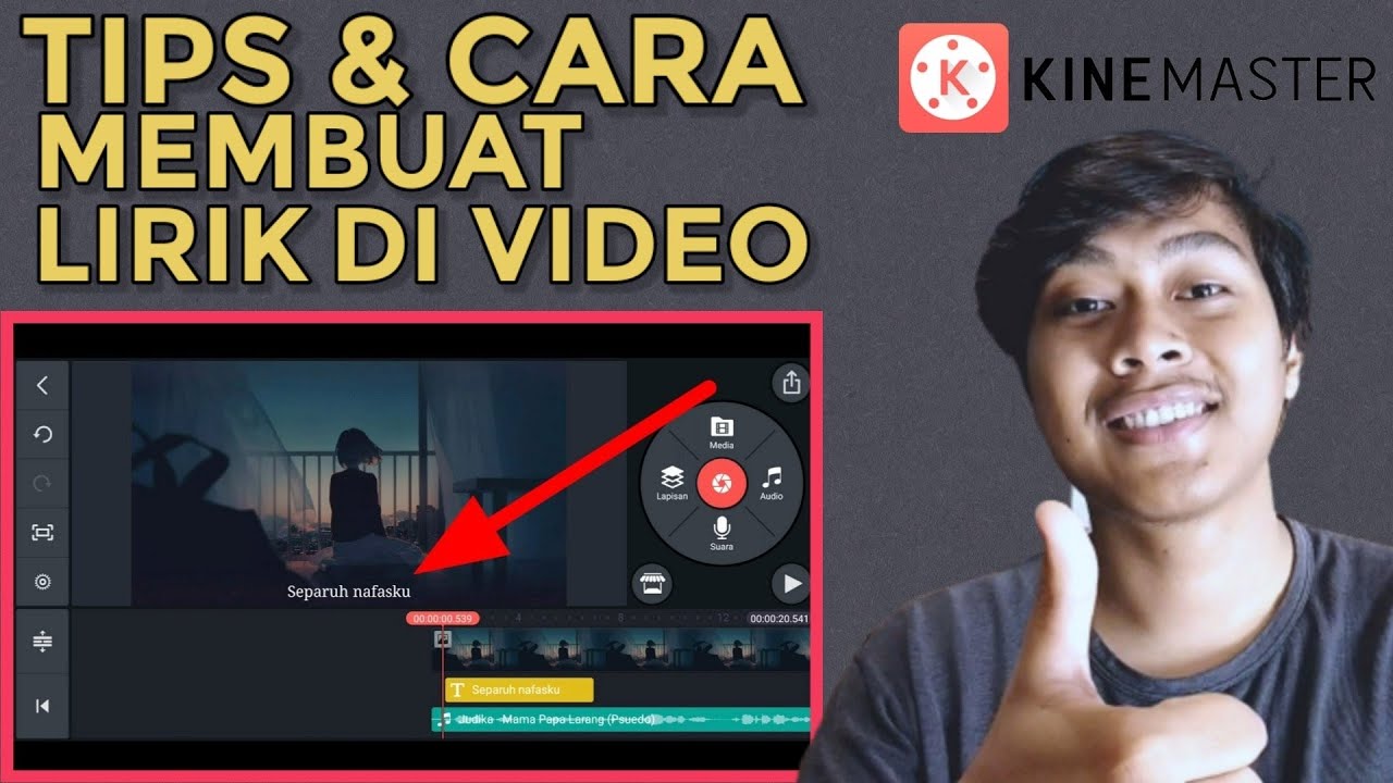 Cara Membuat Lirik Lagu Di HP | Tutorial Kinemaster #3 - YouTube