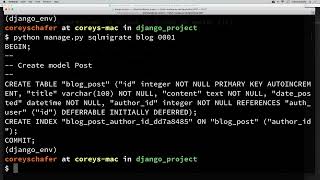 Python Django Tutorial Full Featured Web App Part 5 Database and Migrations