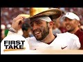 Tim Tebow picks Baker Mayfield to win 2017 Heisman Trophy | First Take | ESPN