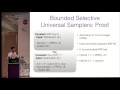 How to Generate and use Universal Samplers