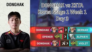 D0NGHAK POV vs ZETA DIVISION (Lijiang) [Korea Stage 1, Week 1, Day 3]